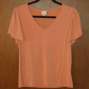 Coral Ruffle T-Shirt